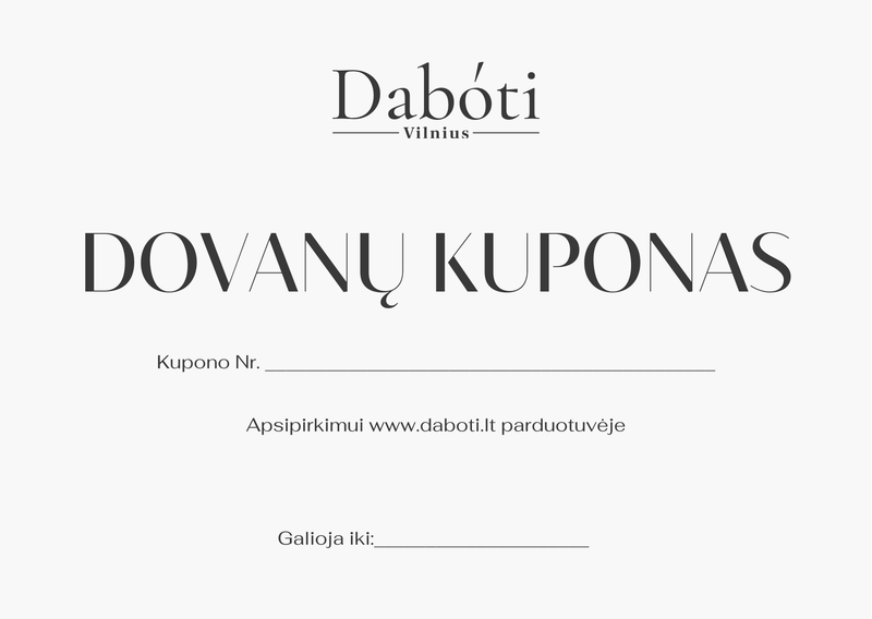 Daboti dovanų kuponas