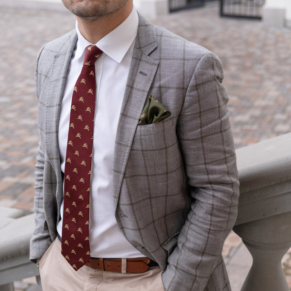 Kišeninė nosinaitė | Alyvuogių žalios spalvos su Vyčiu