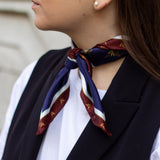 Scarf | Navy blue with Vytis