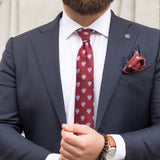 Tie | Burgundy with Polish white Eagle