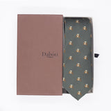 Tie | Olive green with Vytis on a brown horse