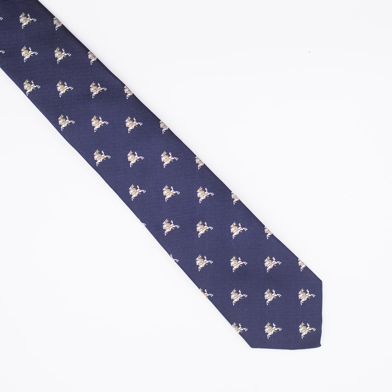 Tie | Navy blue with silver Vytis
