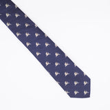 Tie | Navy blue with silver Vytis