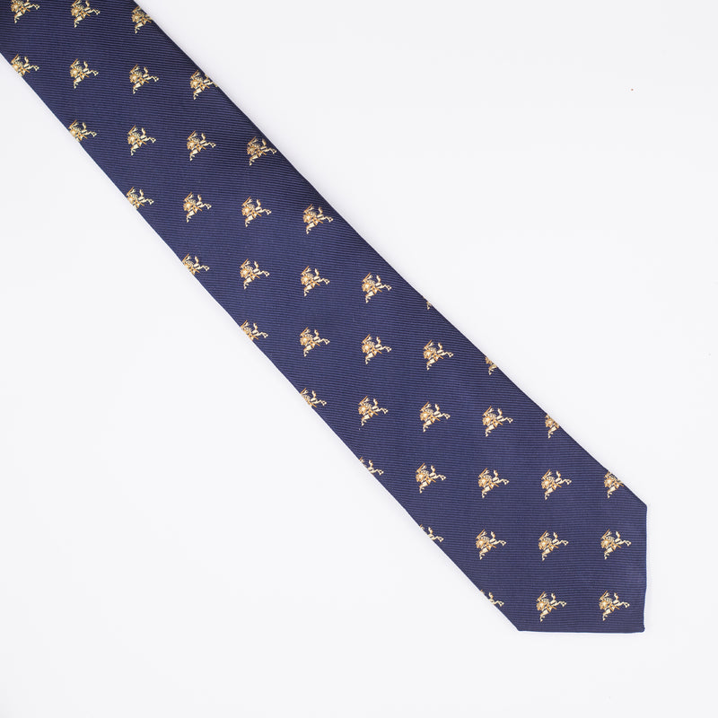 Kaklaraištis | Tamsiai mėlynas su auksiniu Vyčiu