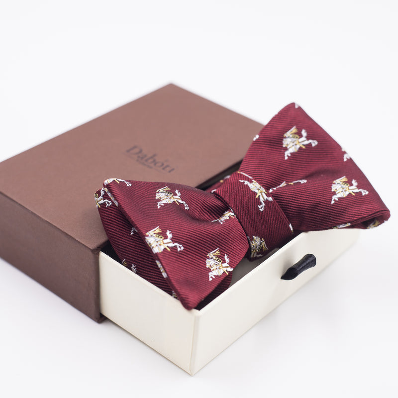 Bow tie | Burgundy with white Vytis