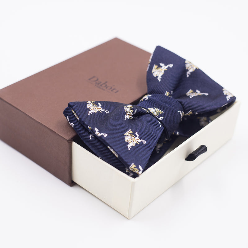 Bow tie | Navy blue with silver Vytis