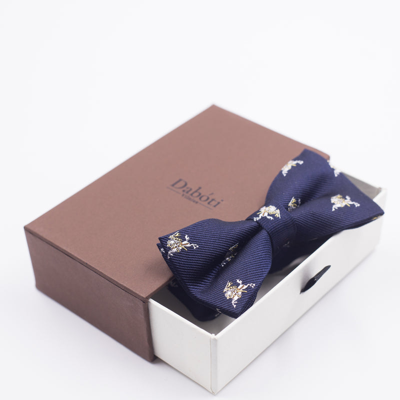 Bow tie for kids | Navy blue with white Vytis
