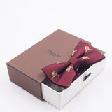 Bow tie for kids | Burgundy red with golden Vytis