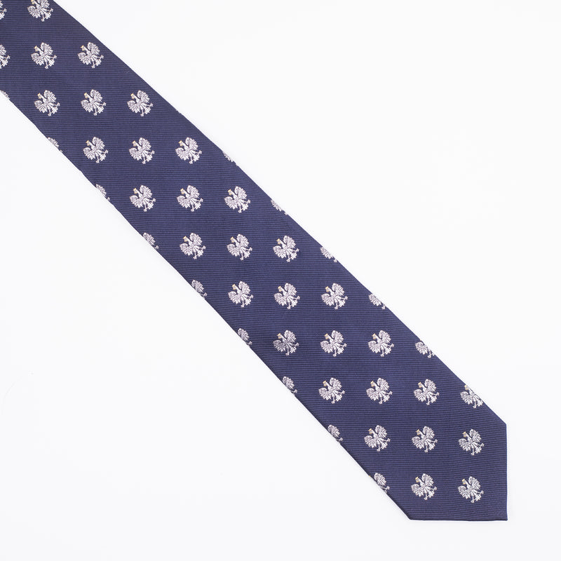 Tie | Navy blue with Polish white Eagle