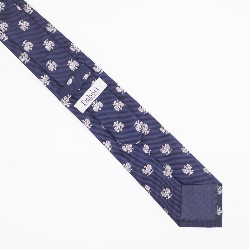 Tie | Navy blue with Polish white Eagle