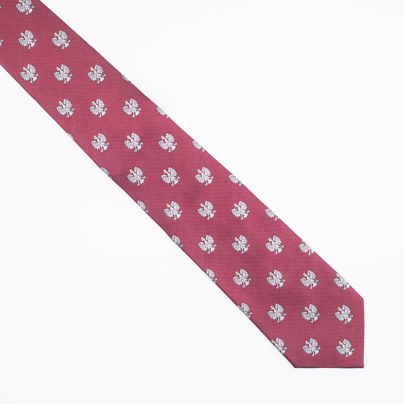 Tie | Burgundy with Polish white Eagle