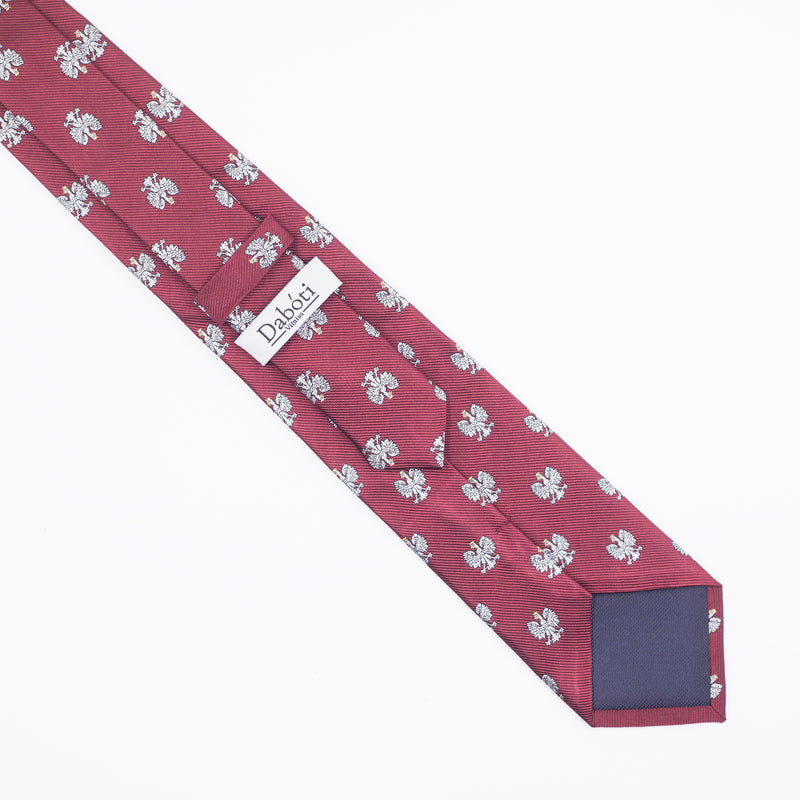 Tie | Burgundy with Polish white Eagle